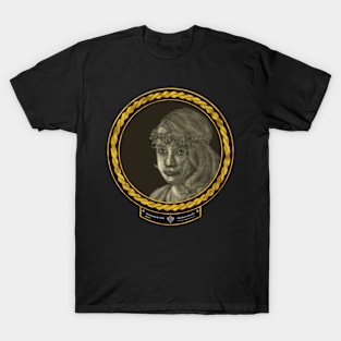 Melancholy Girl (frame gold celtic rope space) T-Shirt